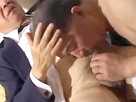 Japanese Grandpa In Suit Two